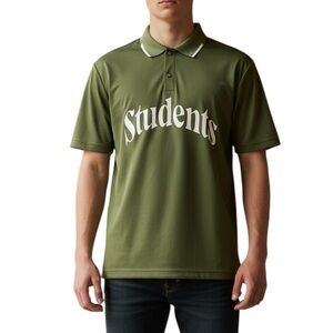 Students Fowler Poly Polo Golf Shirt Medium Green